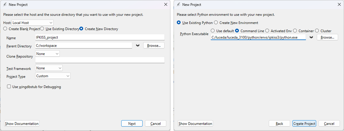 Start a project in Wing IDE and choosing the correct Python interpreter.